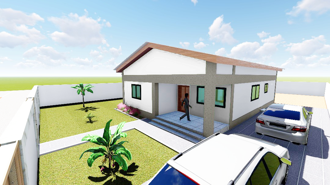 Visualisation du rendu final des Vilals F3 et F4 vu de l'exterieur